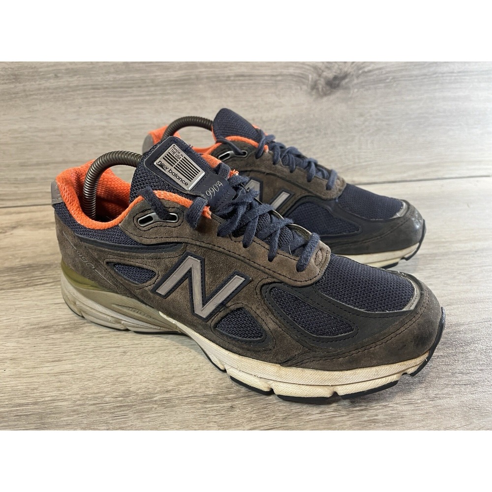 New Balance 990V4 Womens Size 9 Blue Gray Athletic‎ Running Shoes Sneakers